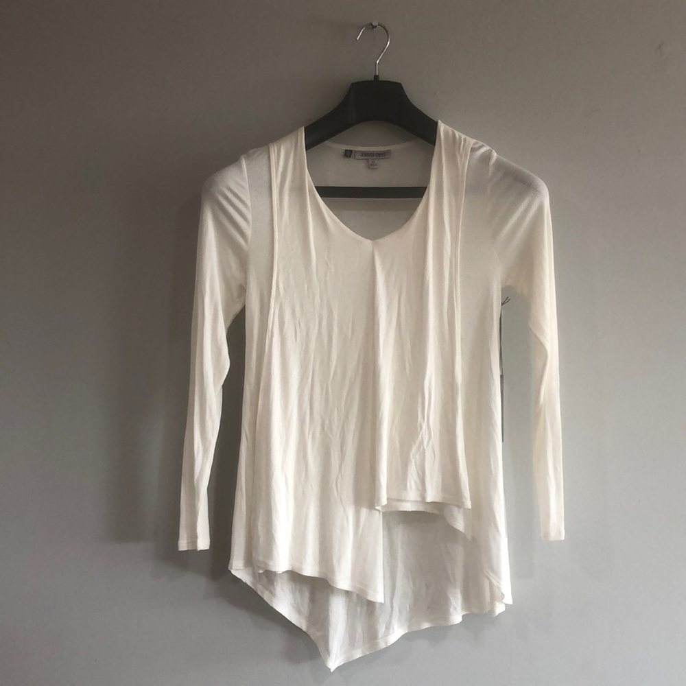 Long sleeve white top